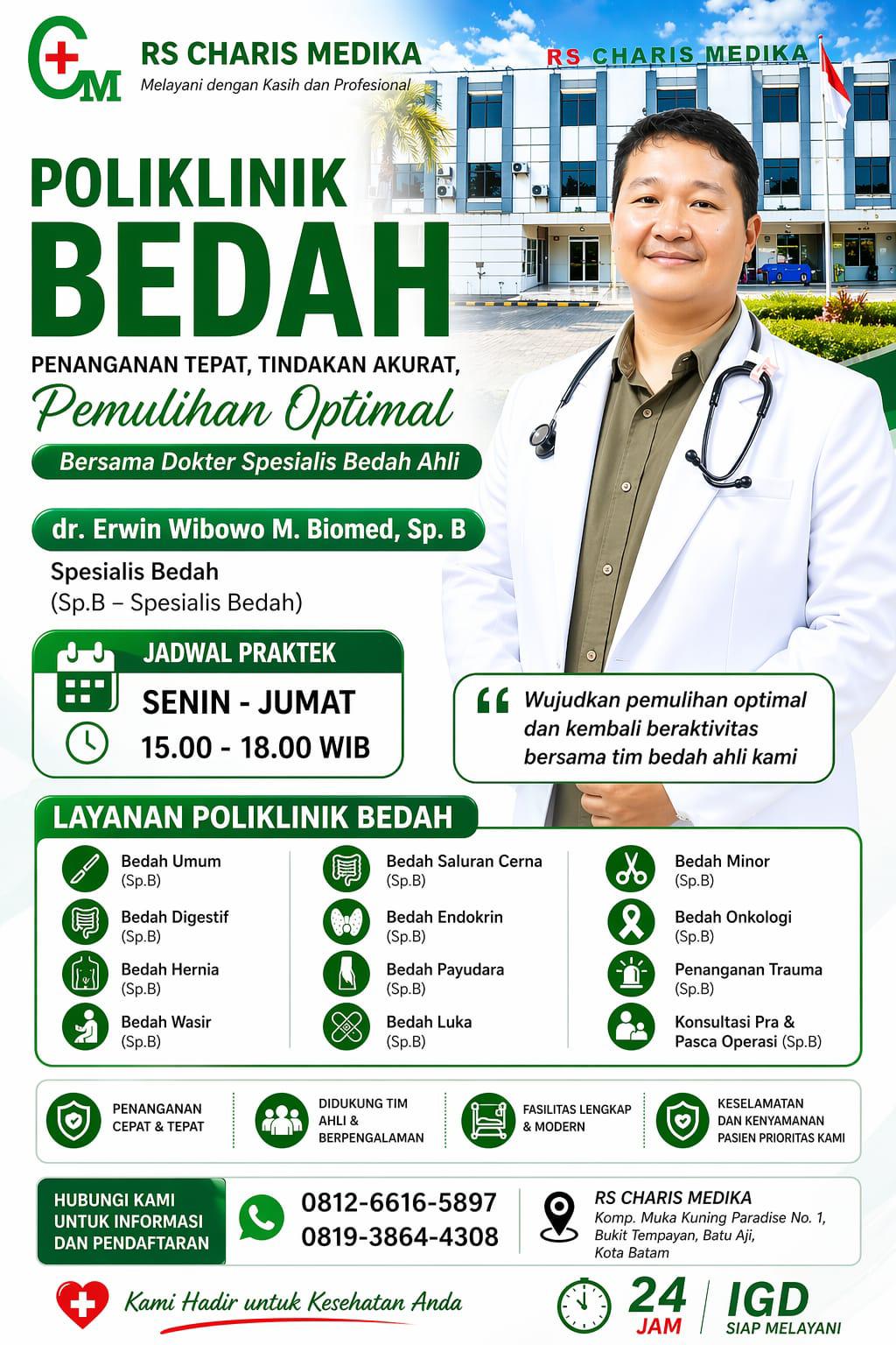 dr. Erwin Wibowo M. Biomed, Sp. B